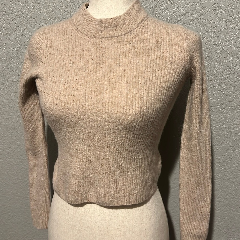 Madewell Cropped turtleneck sweater S